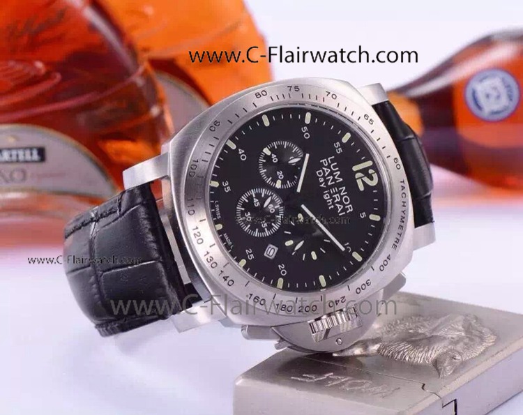 Buy Copy Luminor Daylight Panerai Black Dial Mens Watch